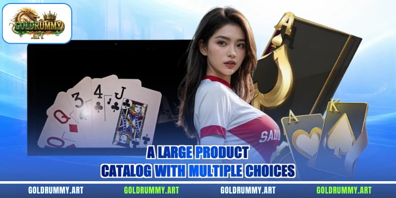 A large product catalog with multiple choices