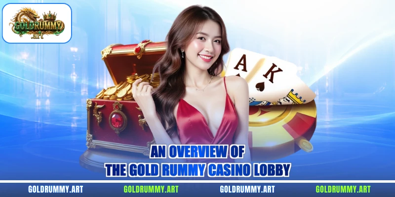 An overview of the Gold Rummy casino lobby