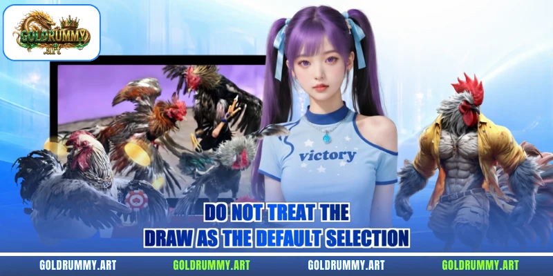 Do not treat the draw as the default selection