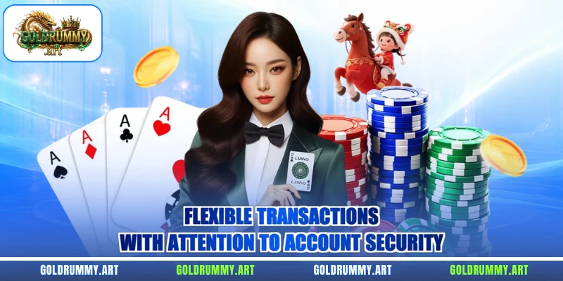Flexible transactions with attention to account security