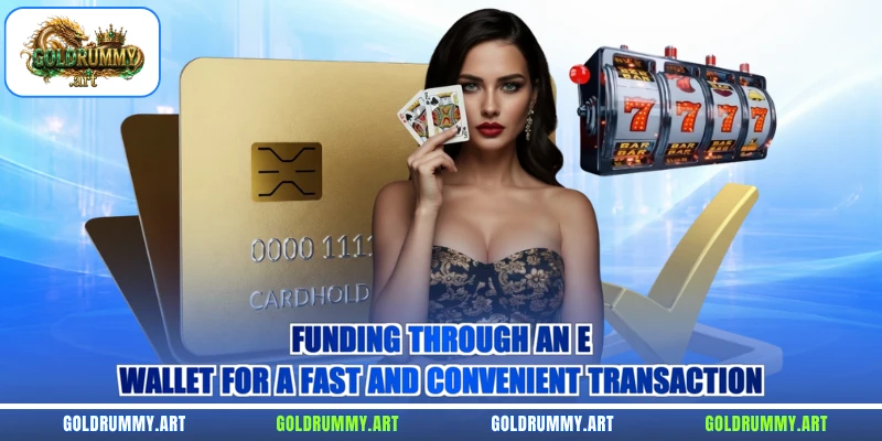 Funding through an e-wallet for a fast and convenient transaction