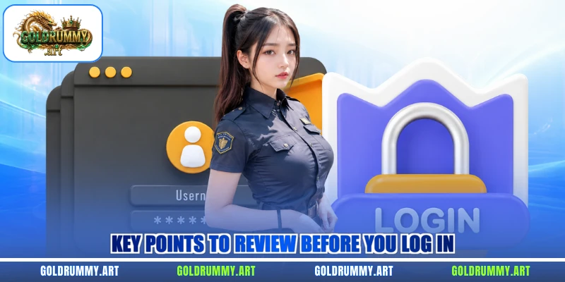 Key points to review before you log in