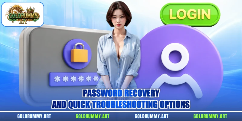Password recovery and quick troubleshooting options