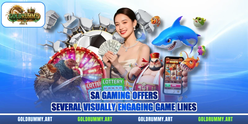 SA Gaming offers several visually engaging game lines